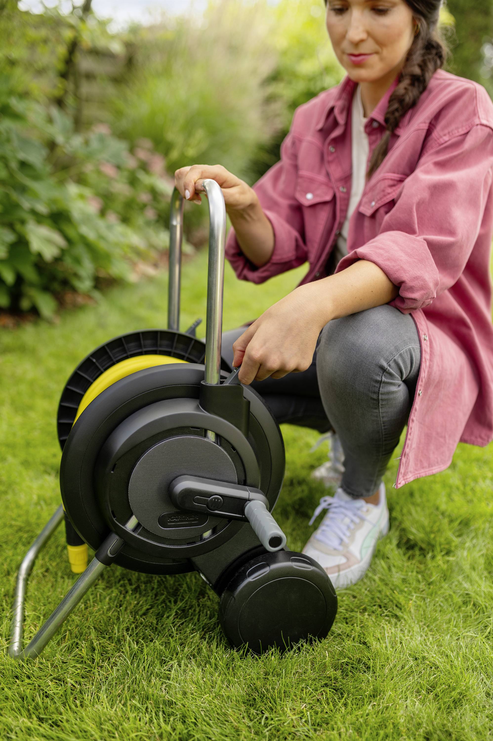 Набір шлангів Kärcher Home & Garden 2.645-362.0 HT 2.20, 20 м, 1/2 дюйма, 1 шт., чорний, котушка для шланга