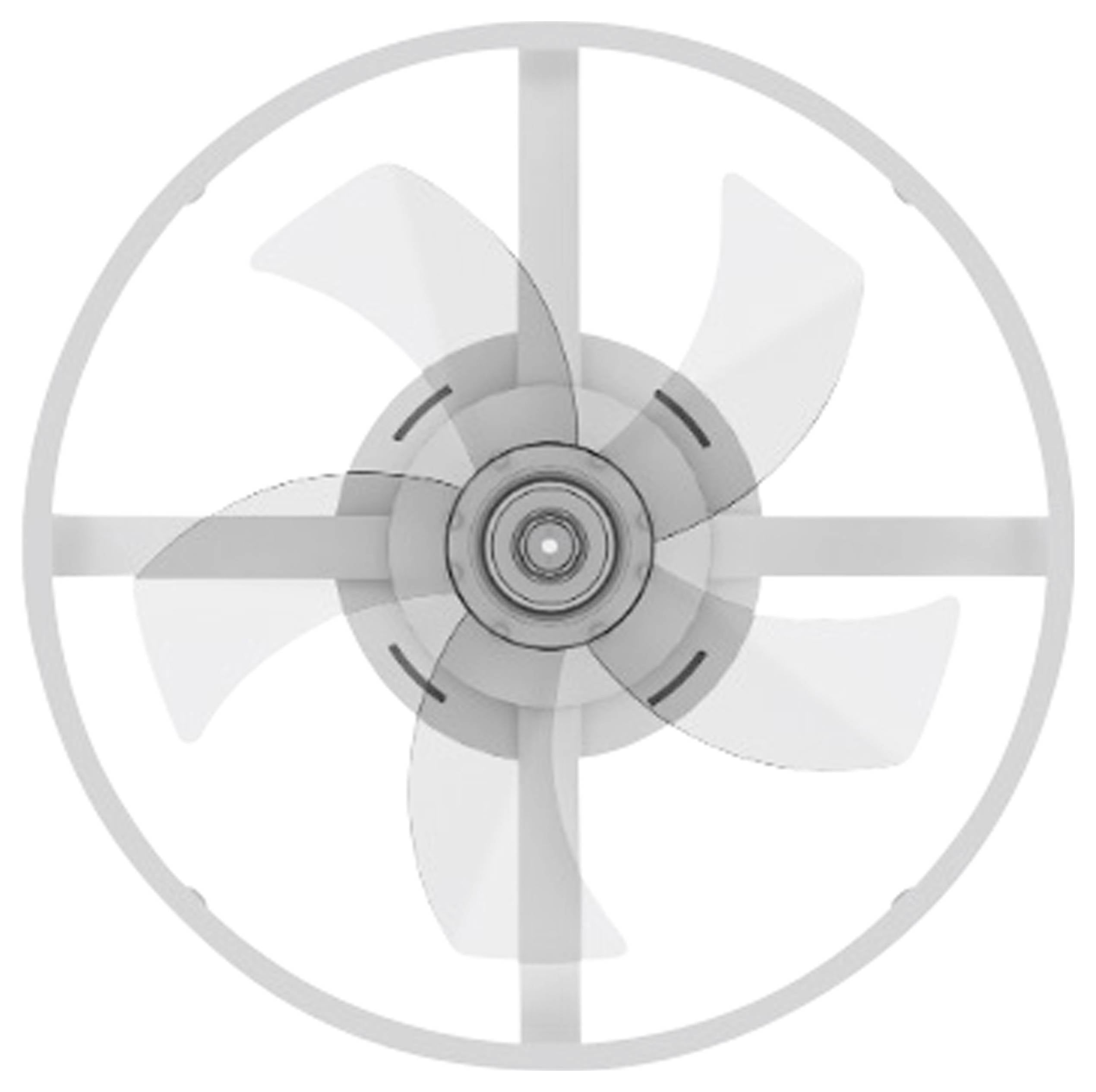 Стельовий вентилятор Westinghouse 20 Вт (Ø x В) 500 мм x 165 мм білий, з таймером, пультом дистанційного керування, підсвічуванням