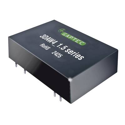 Elektroniczny element składowy z napisem '3DAV4-15 seria, RoHS 2425' i logo. Posiada kilka złączy na spodniej stronie.