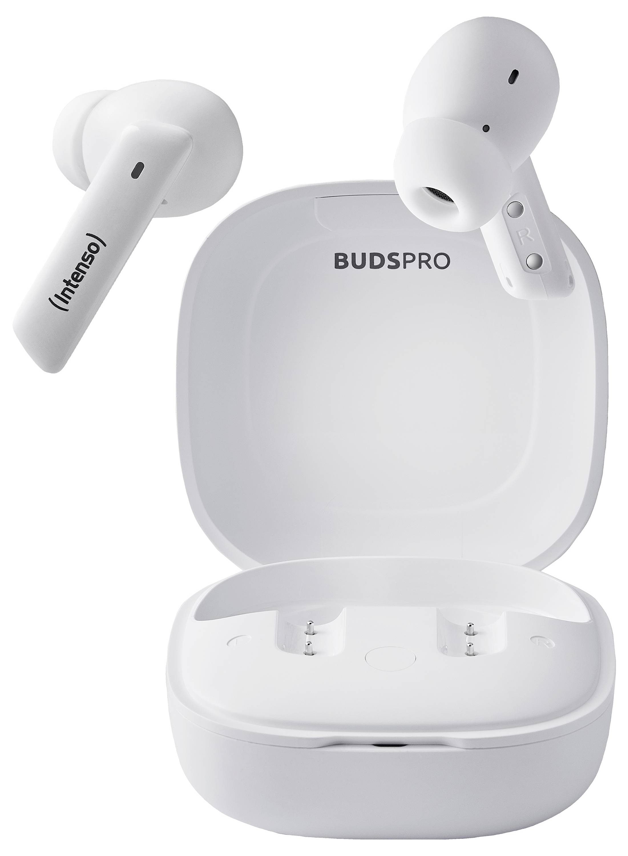 Intenso Buds Pro T502HAE, біла Bluetooth-гарнітура, білі навушники-вкладиші, водонепроникність, білі навушники з шумопоглинанням, 