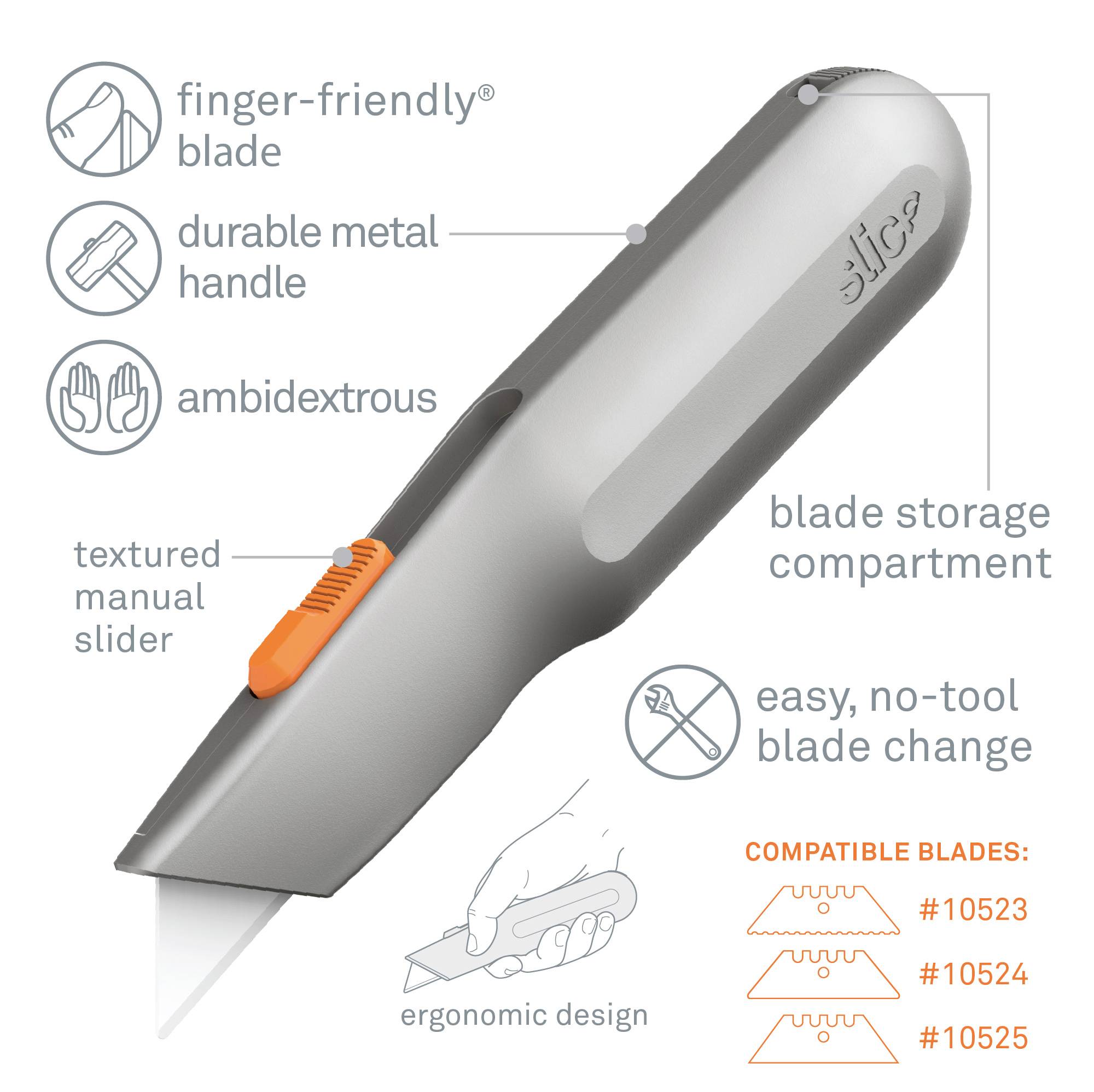 Nóż do krojenia z metalową rączką Slice 10490 1 szt.-2