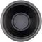 Okrągły głośnik widziany z góry, z szarą obręczą i czarnym wnętrzem.