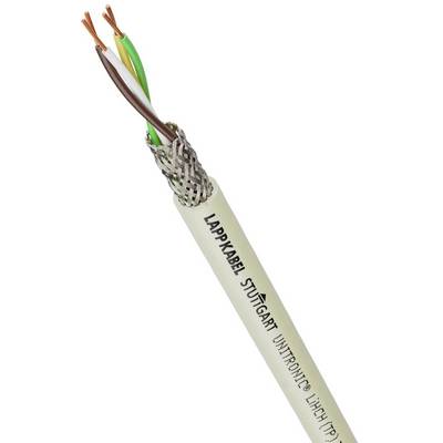Wielożyłowy kabel ekranowany oplotem, z przewodami izolowanymi w kolorze, oznaczony napisem 'Lapp Kabel Stuttgart UNITRONIC LIYCY'.