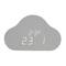 Szara, mająca kształt chmury cyfrowa godzina wyświetla temperaturę '23°C' oraz godzinę '23:11'.