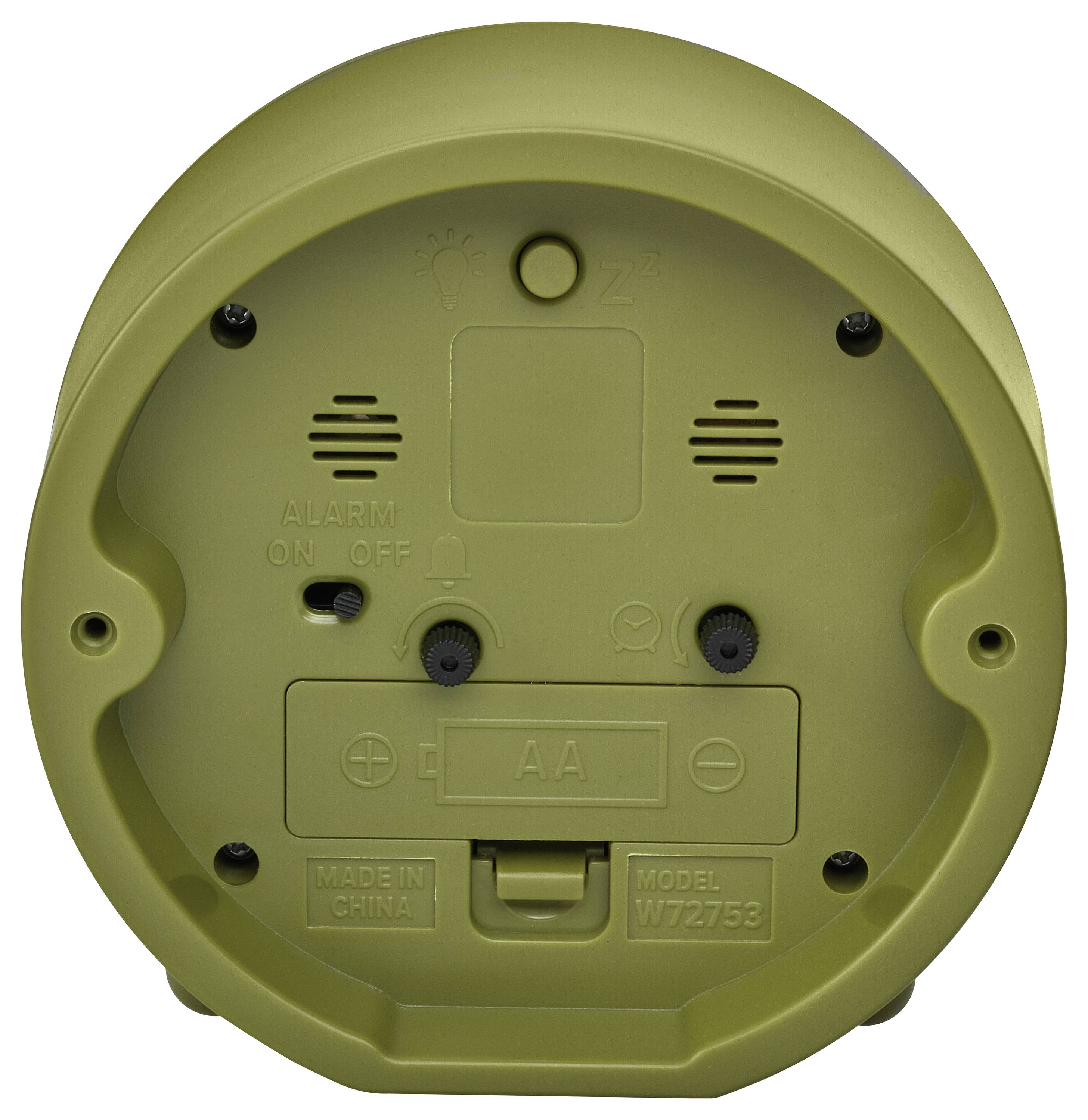 Кварцовий будильник TFA Dostmann 60.1043.04 Оливковий, Зелений Кількість будильників 1 Тиха робота механізму