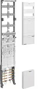 System montażowy do ścian instalacyjnych z włącznikami i przewodami, możliwy do rozbudowy o osłony zapewniające ochronę i estetykę.