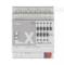 Elektryczne urządzenie sterujące 'LUXORliving J4-6' firmy Theben. Górna strona z 6 wejściami i wyjściami, kompatybilne z KNX, napięcie 230V, 6A.