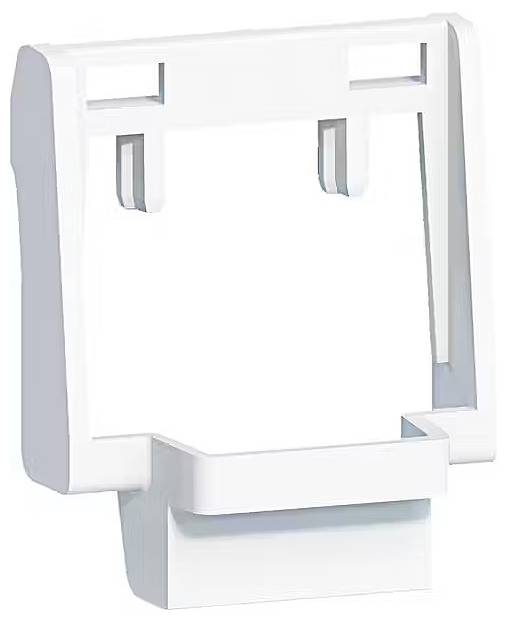 Biała, naścienna podstawa z dwoma hakami u góry do mocowania.