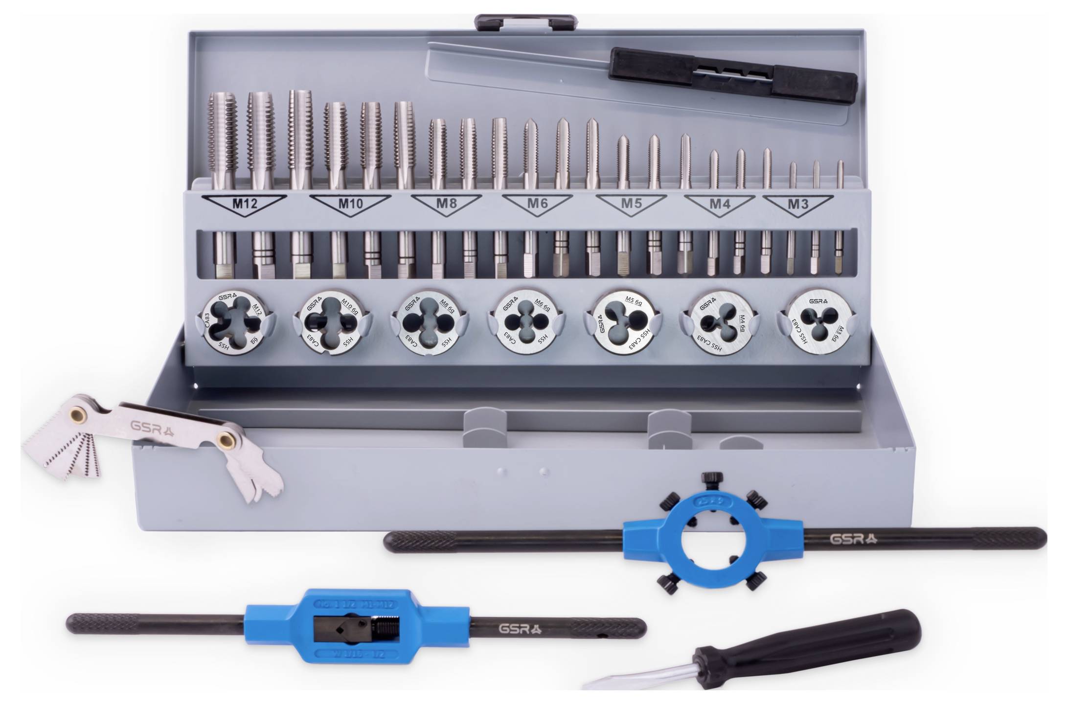 Набір мітчиків GSR 00708070, метричні, M3 - M12
