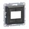 Czterokrotna rama włączników klawiszowych w optyce stali nierdzewnej, kształt kwadratowy, bez części środkowej. Odpowiednia do wielokrotnych przełączeń.