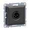Czarna wtyczka XLR w kwadratowej metalowej obudowie, odpowiednia do montażu naściennego połączeń audio.
