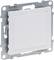 Biały wyłącznik naścienny w metalowej obudowie, przeznaczony do montażu w instalacjach elektrycznych.