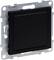 Czarny włącznik światła zamontowany na metalowym uchwycie, zamocowany z boku. Odpowiedni do stosowania w instalacjach elektrycznych.
