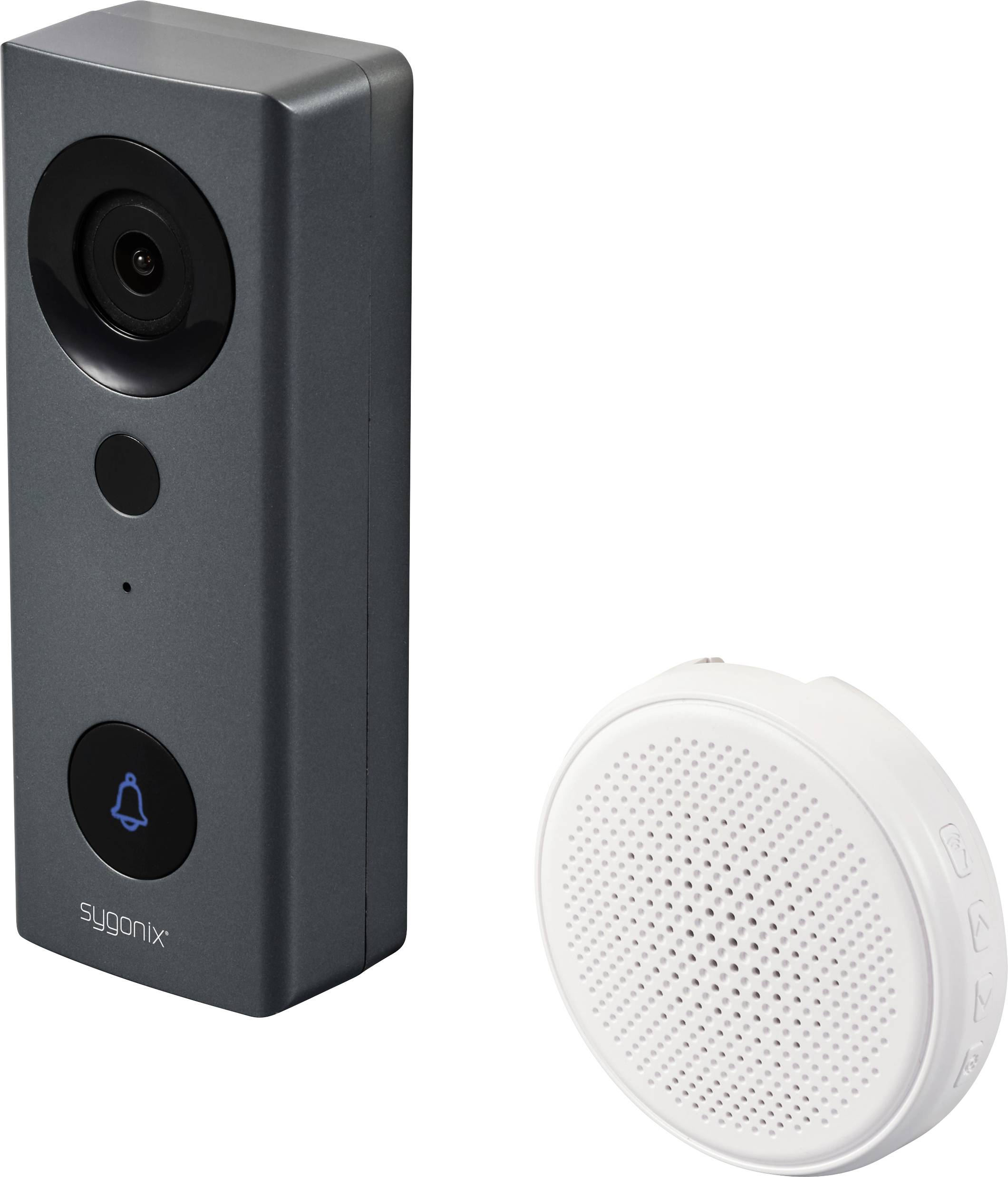 Відеодомофон Sygonix IP WLAN, радіосірий, білий