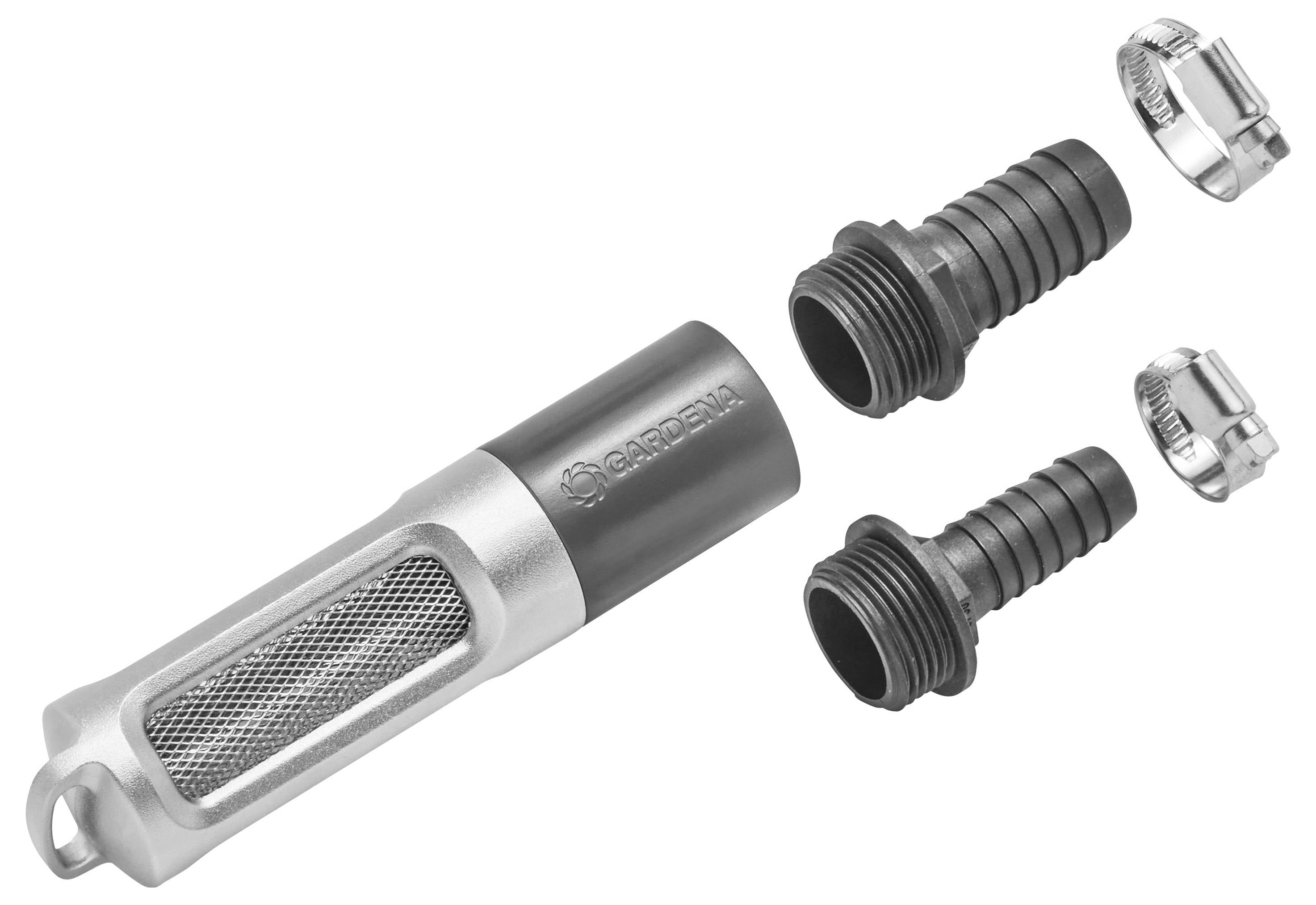 GARDENA 09093-20 Saugfilter with Rückflussstop, Set für den Anschluss an Saugschläuche Всмоктувальний фільтр 220 мм нержавіюча ста