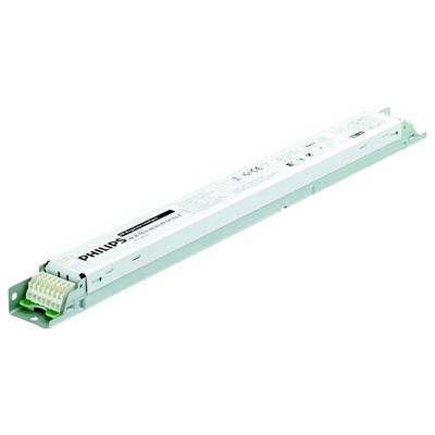 Prostokątny elektromagnetyczny statecznik firmy Philips z elementami mocującymi, stosowany do regulacji zasilania w systemach oświetleniowych.