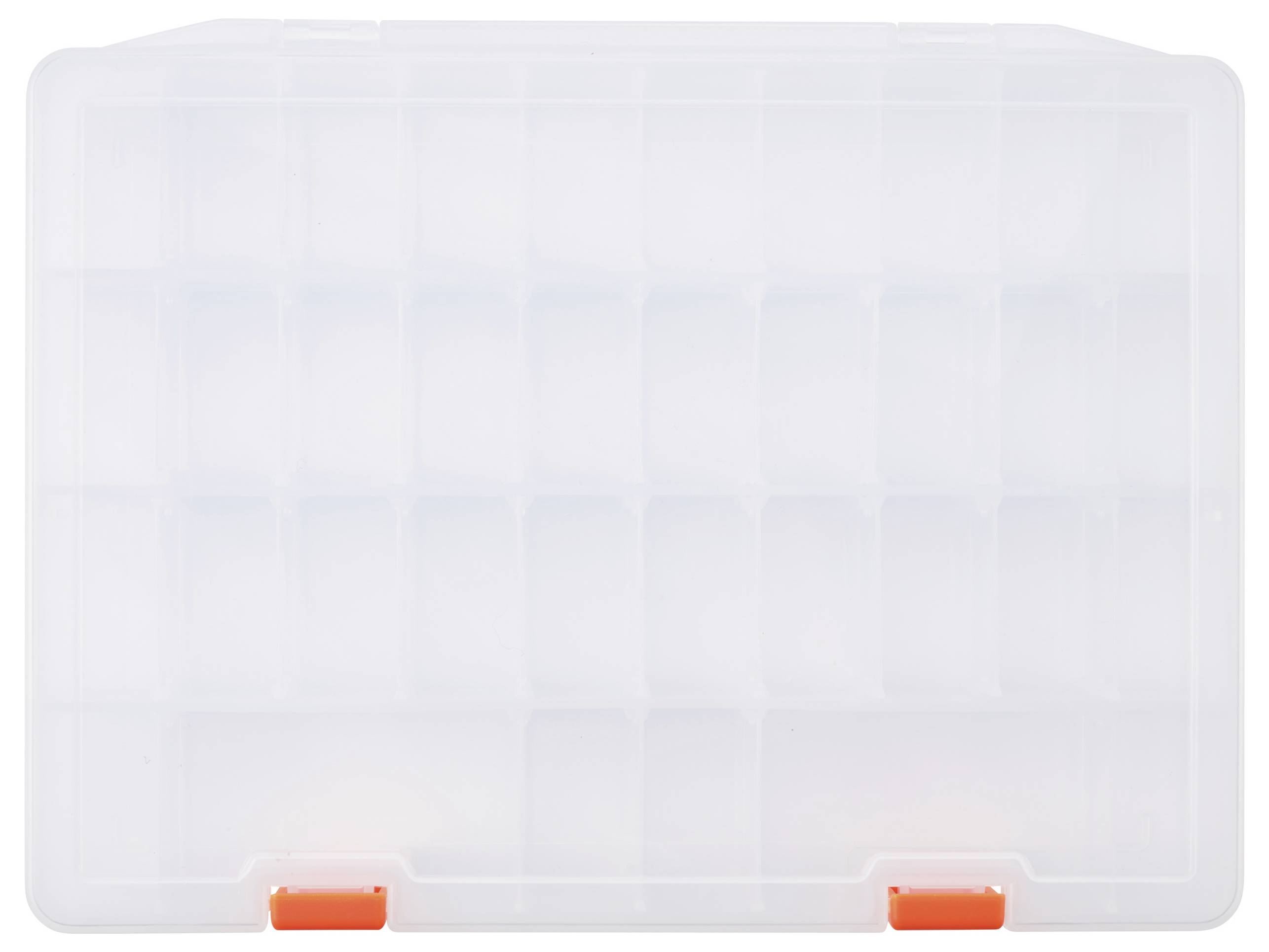 Коробка TRU COMPONENTS (Д x Ш x В) 250 x 190 x 40 мм. Количество отделений: 36, регулируемое разделение, с ручкой. Описание: 1 шт.