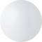 Biała kula na białym tle, równomiernie oświetlona.