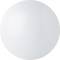 Biała, okrągła, gładka kula bez widocznych wzorów lub tekstur.