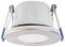 Lampa sufitowa z metalowymi mocowaniami i białą obudową. Odpowiednia do sufitów podwieszanych, o nowoczesnym designie, energooszczędna.