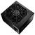 Czarna jednostka zasilająca do komputera z dużym wentylatorem na górnej powierzchni oraz złączami z boku, przeznaczona do zasilania komputerów.