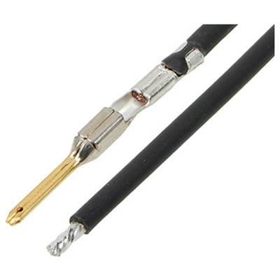 Kabel koncentryczne z gołym przewodem środkowym i czarną izolacją zewnętrzną prezentuje komponenty kabla bez wtyczek.