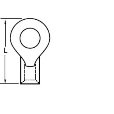 Rysunek techniczny sworznia z zaokrągloną zakładką. Wymiar L jest oznaczony, ale nie podano jego wartości.