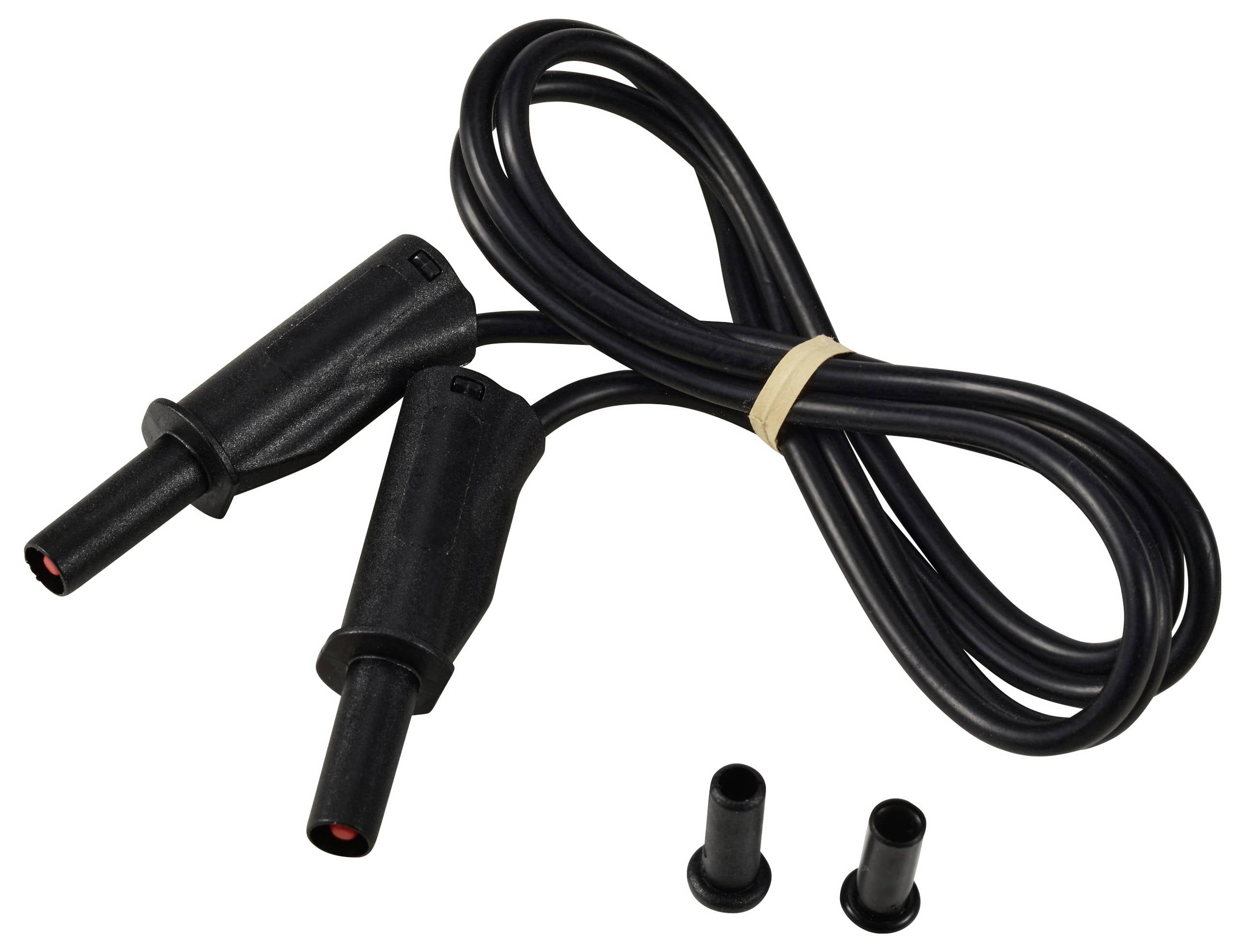 Вимірювальний дріт VOLTCRAFT MSB-532 4 мм 1 м чорний 2,5 мм² CAT IV 600 В 32 А