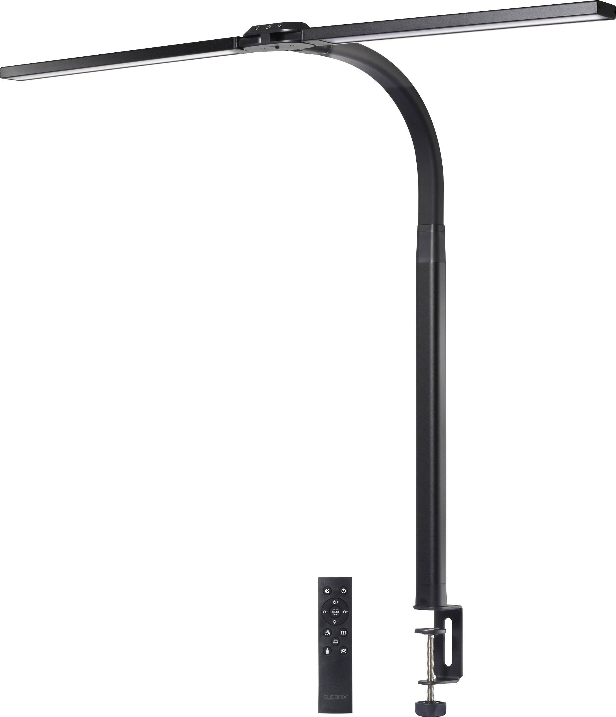 Lampa warsztatowa LED z uchwytem śrubowym Sygonix SY-6735644 LED 24 W czarny 2360 lm
