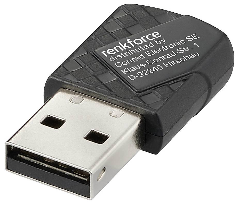 WLAN-/Bluetooth®-адаптер Renkforce RF-WFBTA-200 USB 2.0 886 Мбіт/с