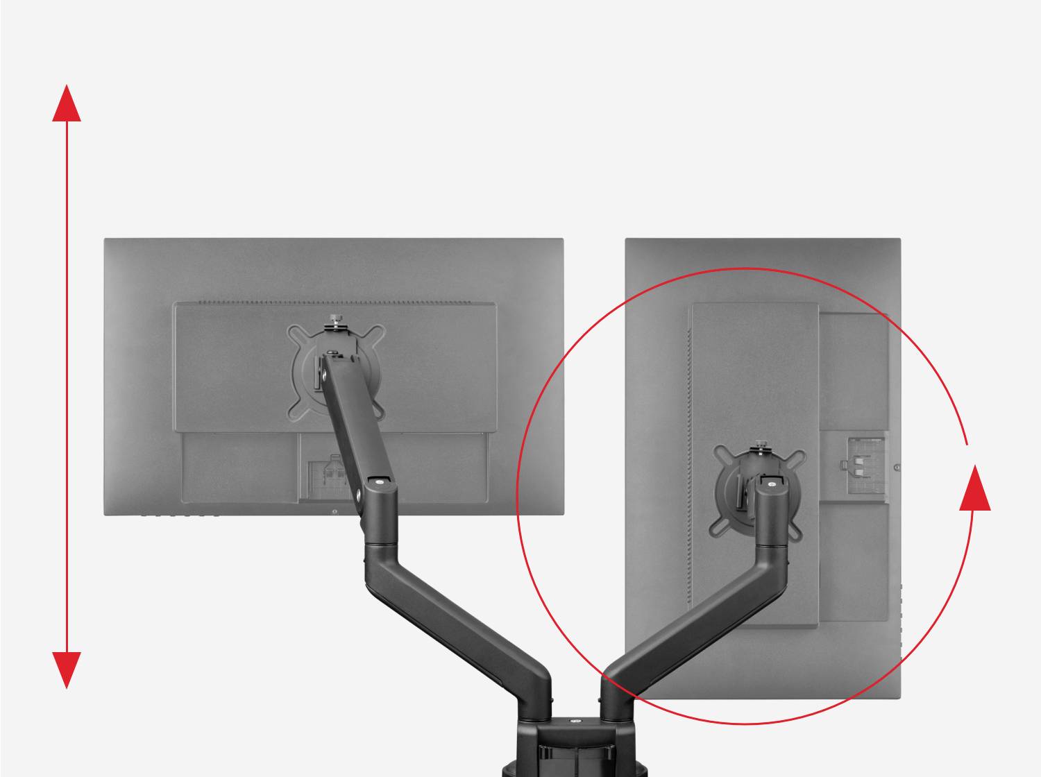 Кронштейн для монітора One For All, настільний, суцільний, подвійний, чорний, 2 дисплеї, 33 см (13 дюймів) - 88,9 см (35 дюймів),