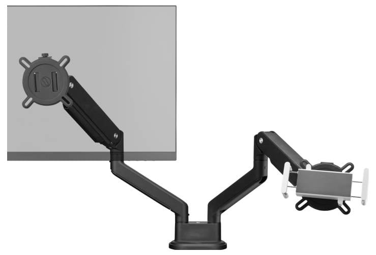 Тримач планшета One For All для кронштейна монітора Tablethalterung für Monitorarm 1 Білий дисплей