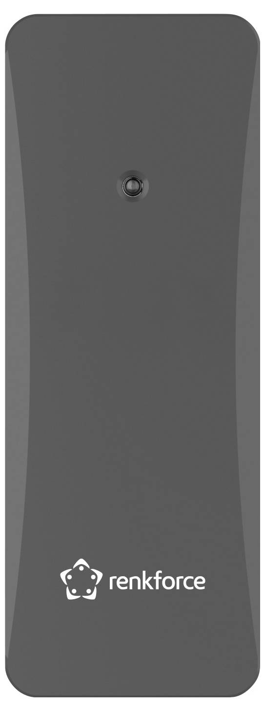 Датчик температури/вологості Renkforce RF-6736478 RF-E0666-BK радіозв'язок 433 МГц