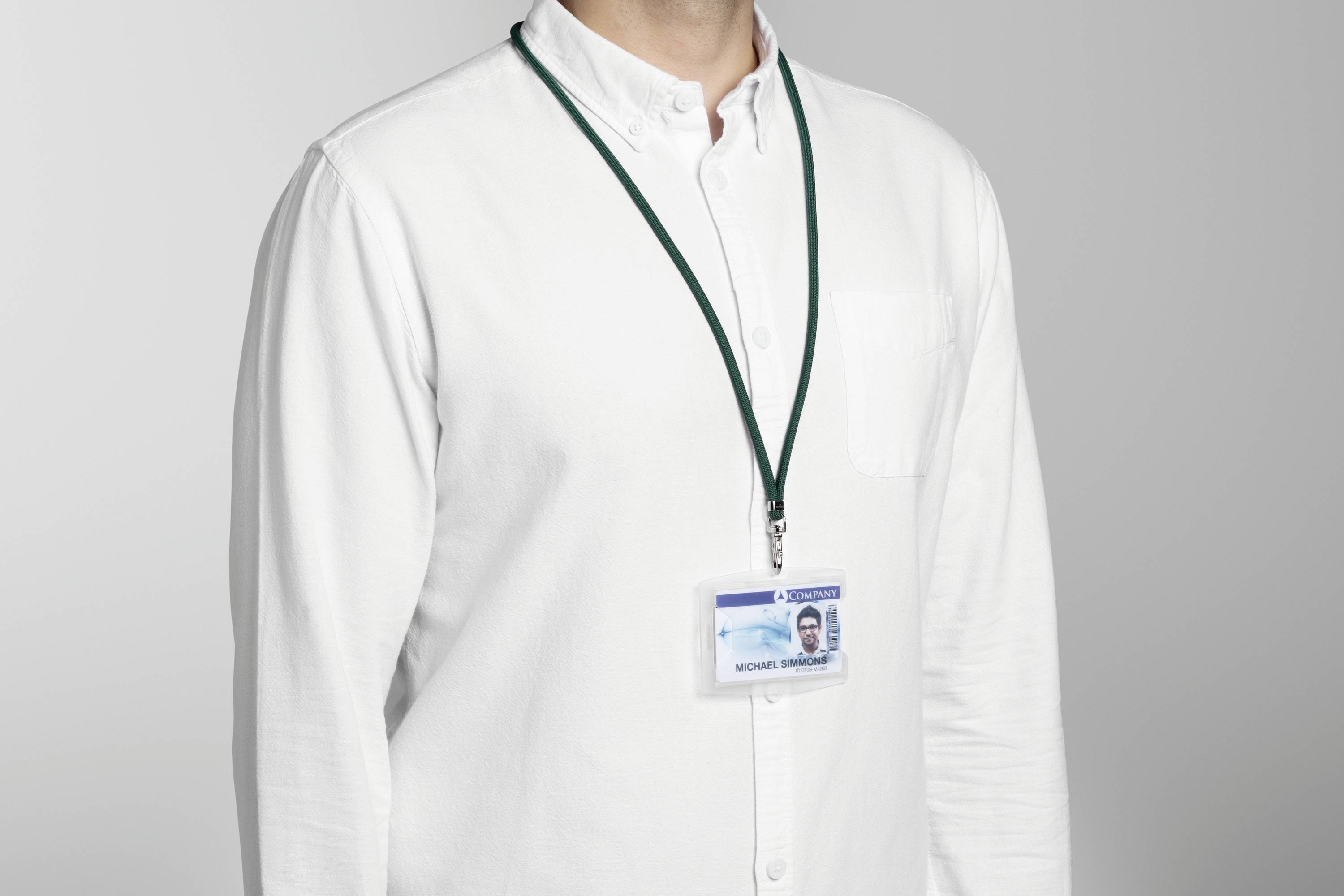 Затискач для бейджів Durable 895119, йо-йо, ланцюжок, текстильна стрічка, 10 шт.