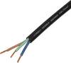 Przewód z gumowym płaszczem TRU COMPONENTS TC-13475128, 3 G 0.75 mm², Produkty w metrach bieżących, czarny