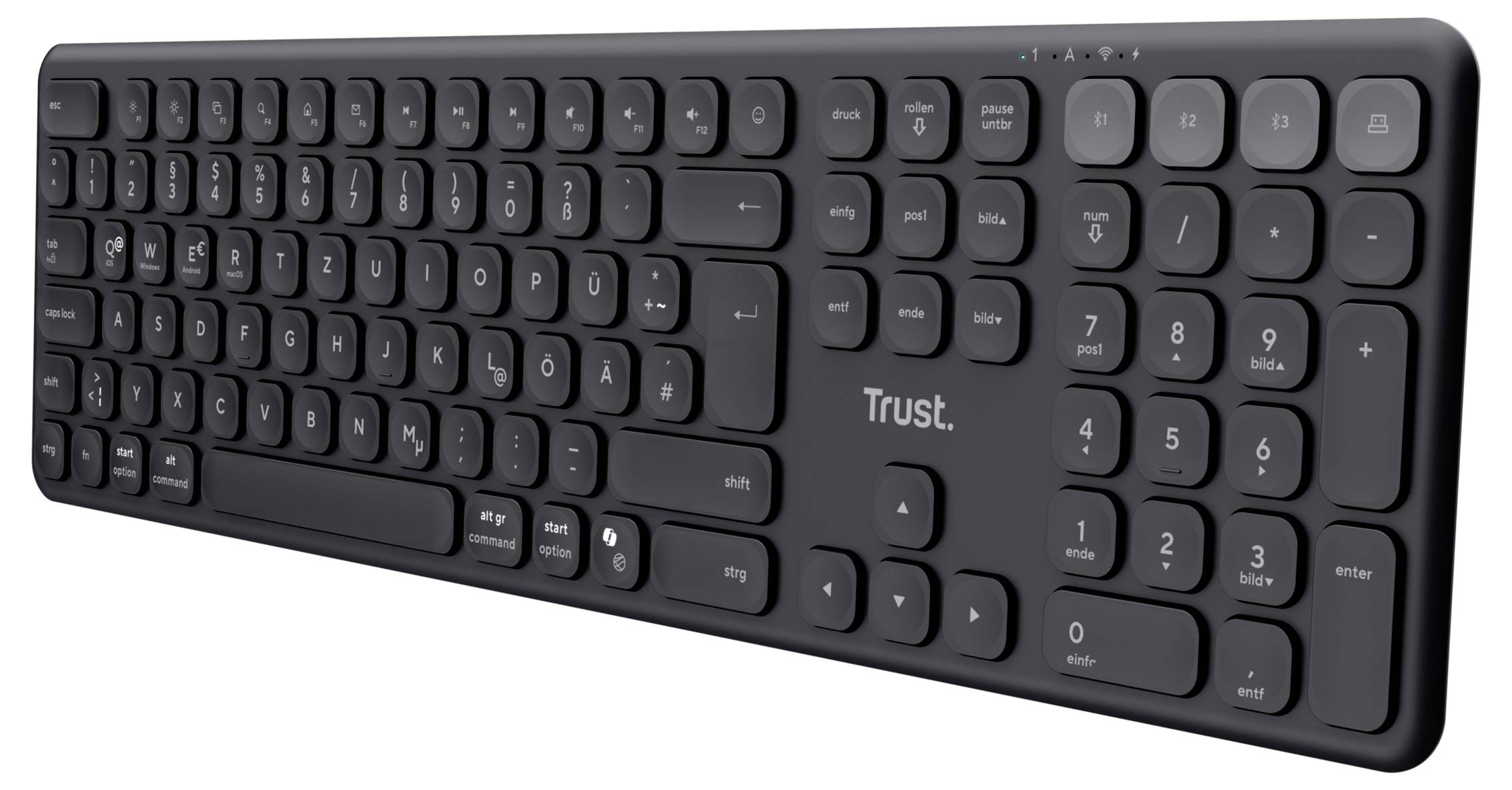 Клавіатура Trust Vaiya німецька, QWERTZ