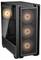 Obudowa komputera z oknem ze szkła oraz podświetlanymi wentylatorami z przodu i z tyłu. Czarna, z osłoną zasilacza.