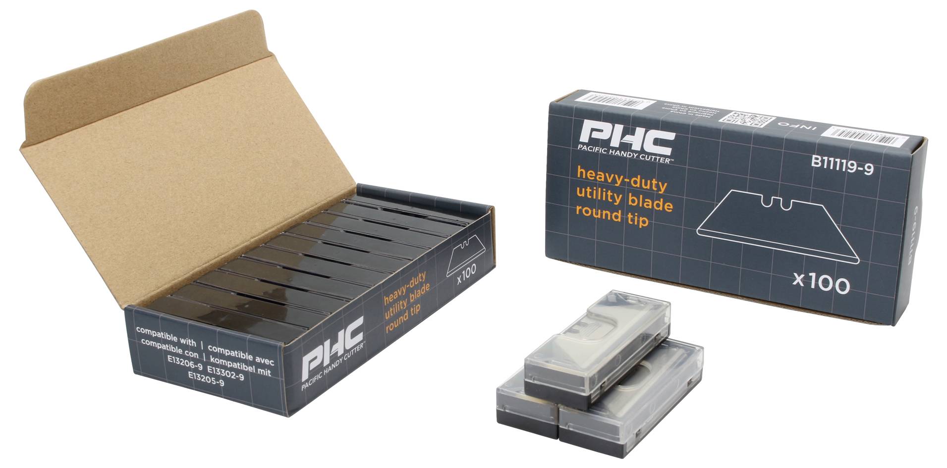 Змінне лезо для ножа Berger & Schröter 58,2 мм, вуглецева сталь, сріблясте, 100 шт.