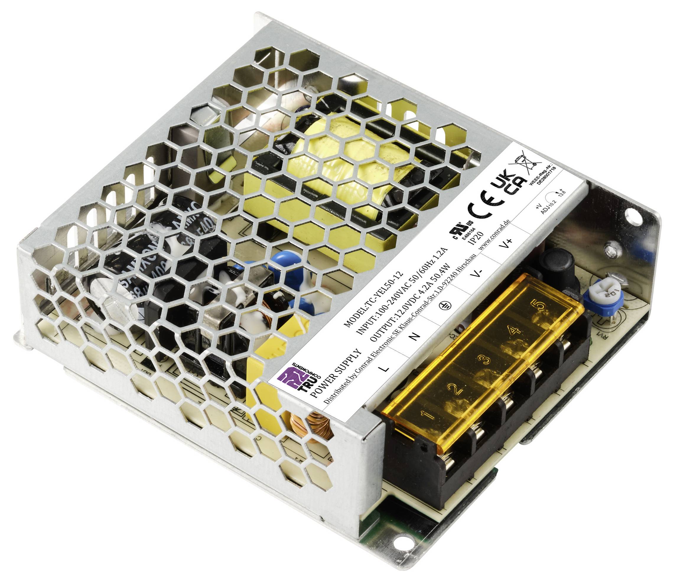 Блок живлення TRU COMPONENTS TC-13493660 12 В/DC 4,2 A 50,4 Вт