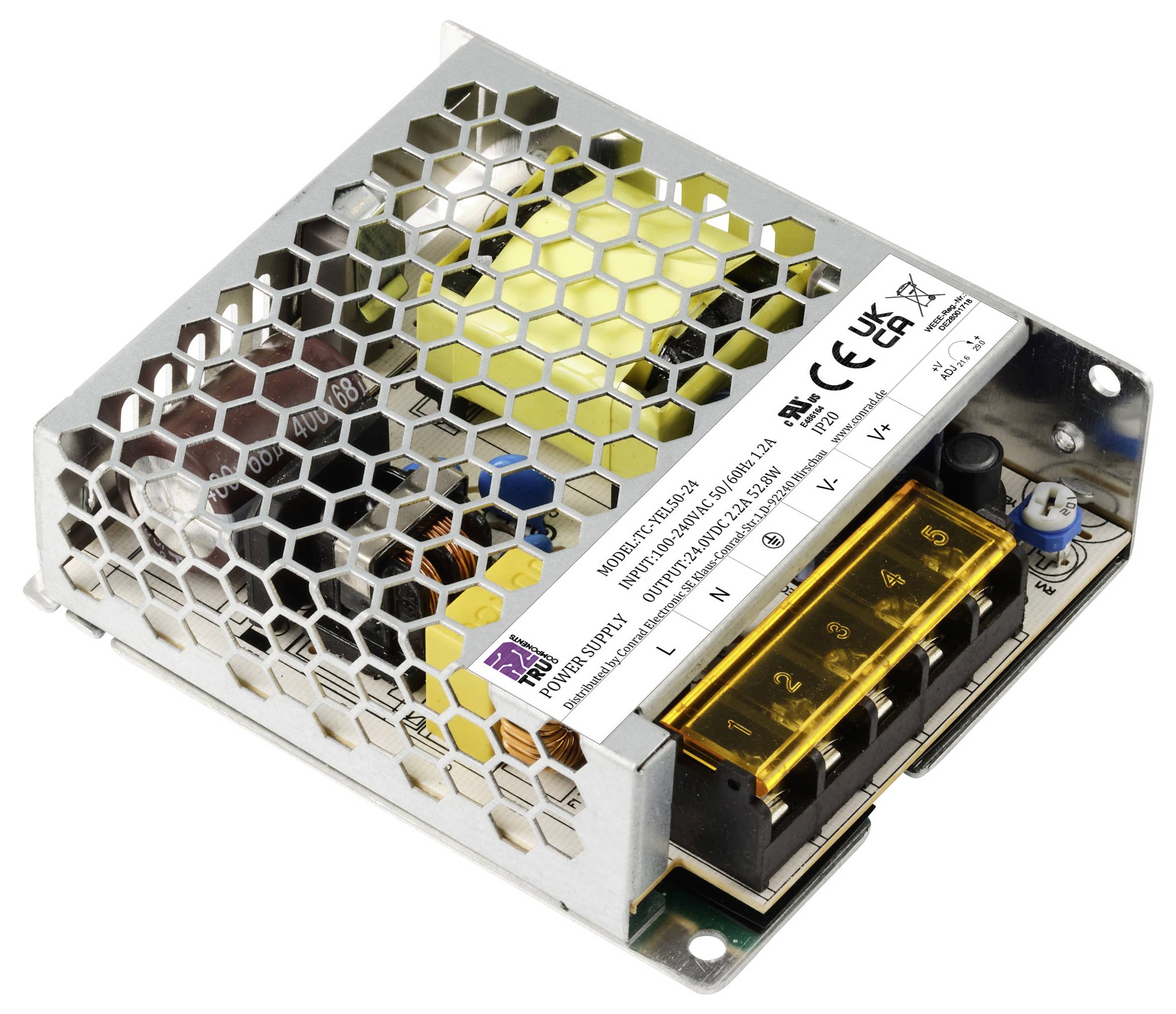 Блок живлення TRU COMPONENTS TC-13493664 24 В постійного струму 2,2 А 52,8 Вт