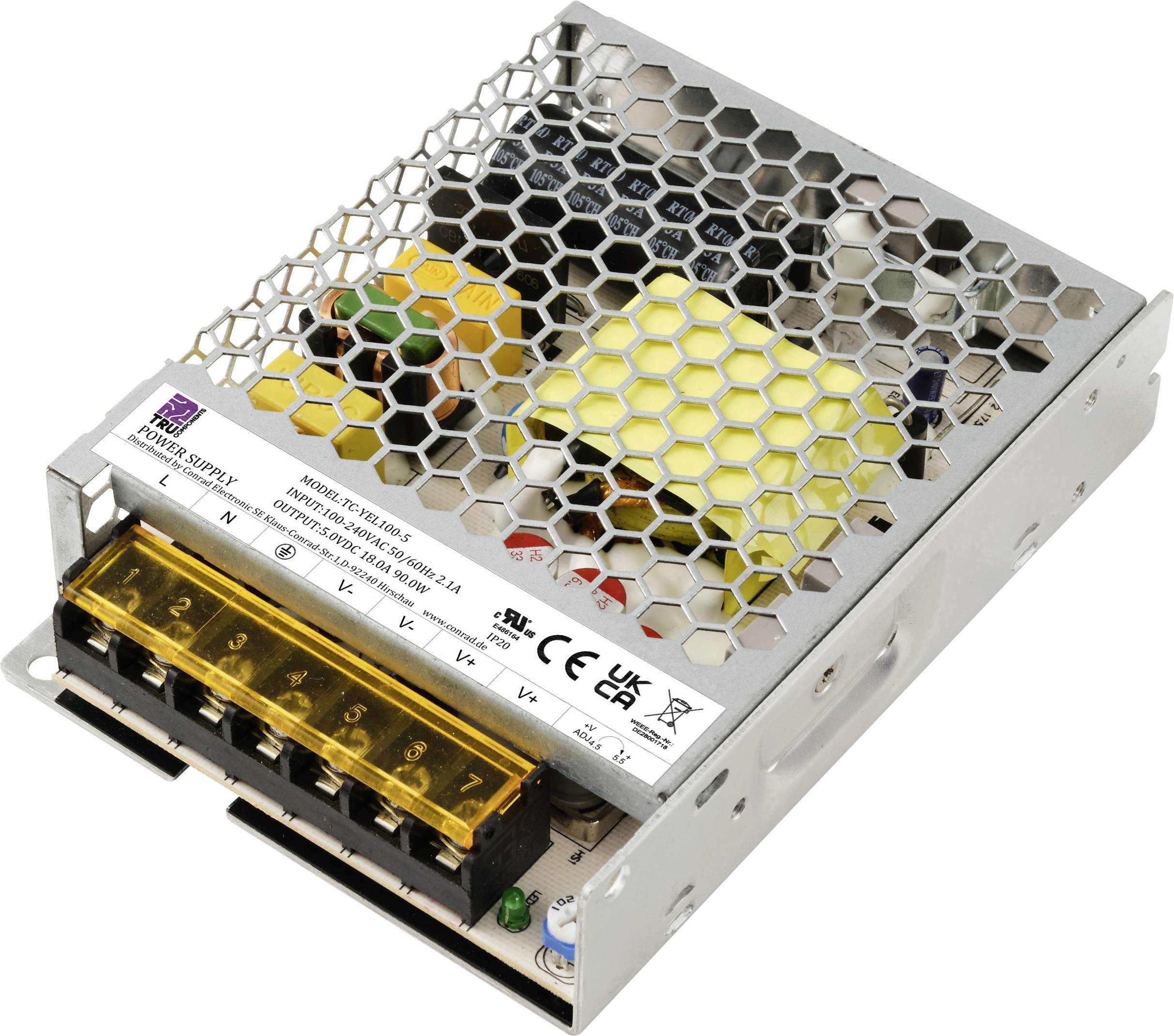 Блок живлення TRU COMPONENTS TC-13496736 5V/DC 18A 90W