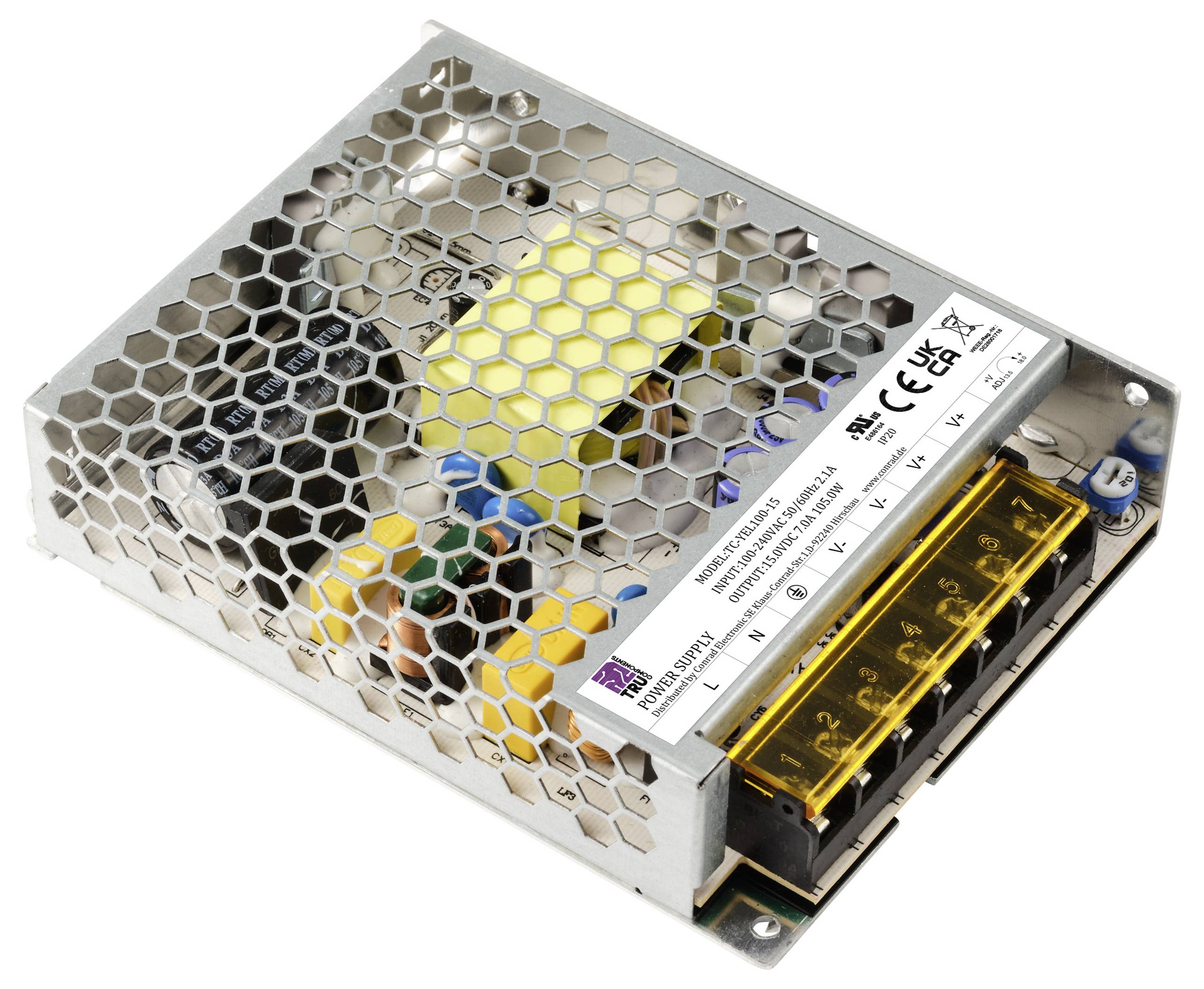 Блок живлення TRU COMPONENTS TC-13496744 15V/DC 7A 105W