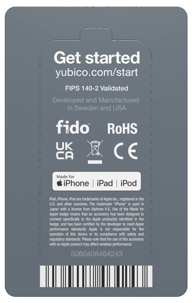 Zabezpieczenie antykradzieżowe notebooka Yubico 5060408464243-3