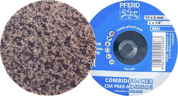 PFERD TOOLS 47700206 PFERD COMBIDISC włóknina prasowana, półfabrykat CDR PNER Ø 50 mm średnio twarda A gruba do wykończenia  50 mm  25 szt.