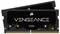 Dwa czarne moduły RAM DDR4 z napisem 'Vengeance'. Posiadają geometryczny wzór i są przeznaczone do wydajnych komputerów.