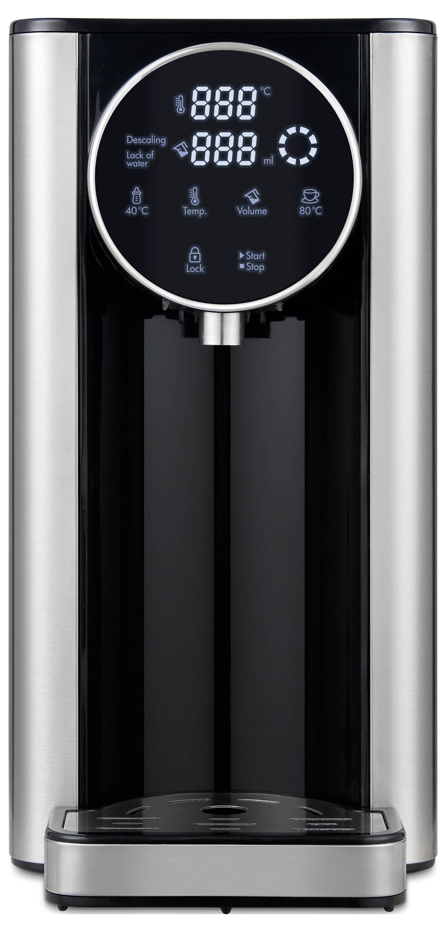 Диспенсер для гарячої води Trisa Silver Stream з нержавіючої сталі