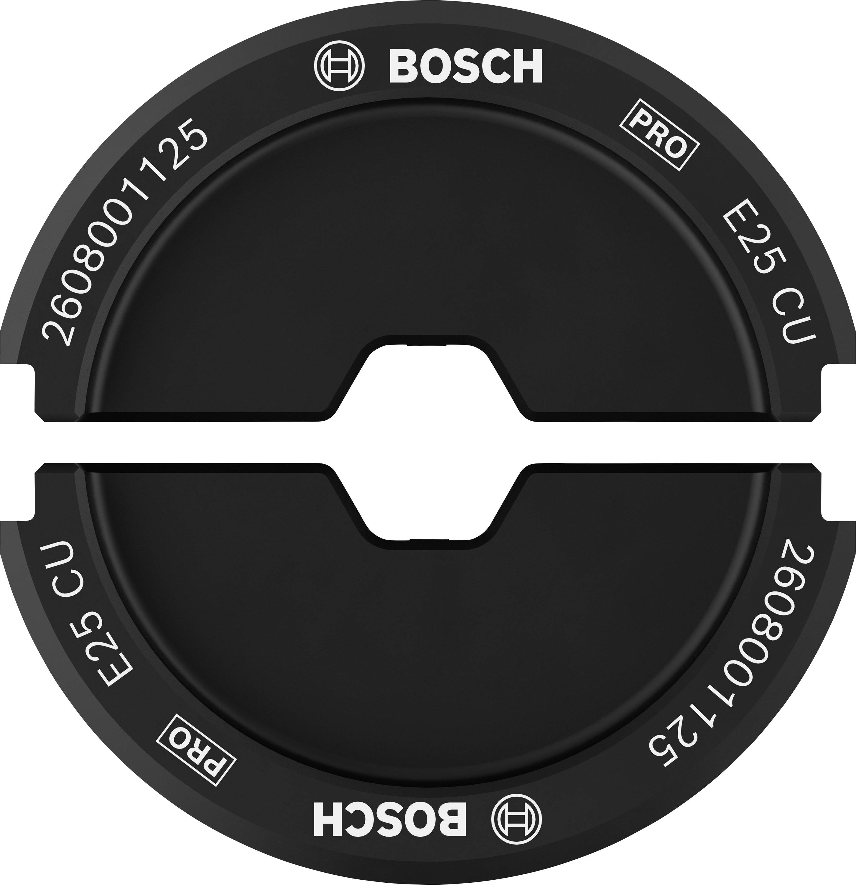 Аксесуари Bosch 2608001125 2608001125 Інструмент для обтиску, круглі кабельні наконечники, трубні з’єднувачі 25–25 мм²