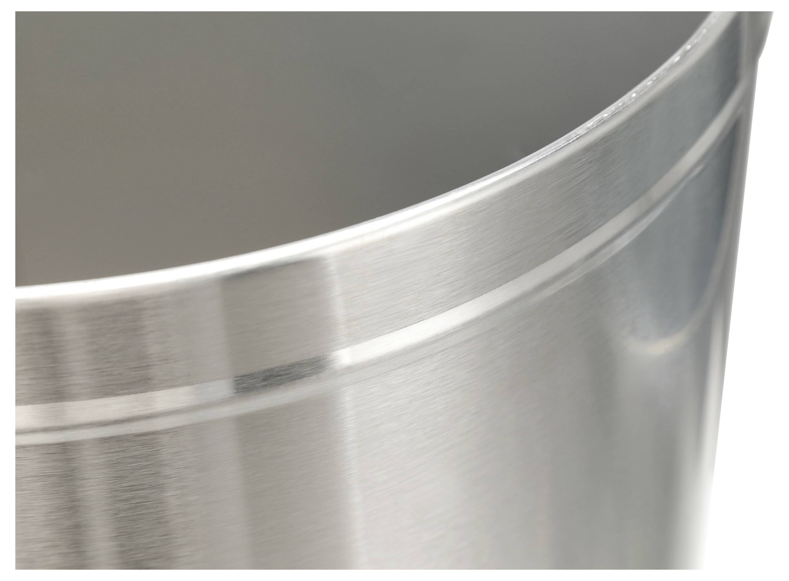 Elevar SP-SWB-001 SP-13503828 Pojemnik na odpady 50 l (Ø x W) 380 mm x 730 mm stal nierdzewna aluminiowy (satynowy) 1 sz-6