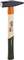 Młotek z drewnianą rękojeścią i metalową główką, odpowiedni do różnorodnych zastosowań w rzemyśle.