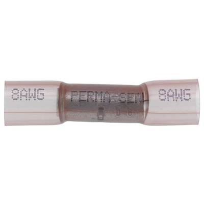 Przezroczyste zabezpieczenie szklane z nadrukiem '8AWG FERRULE', pokazujące specyfikacje i producenta bezpiecznika.